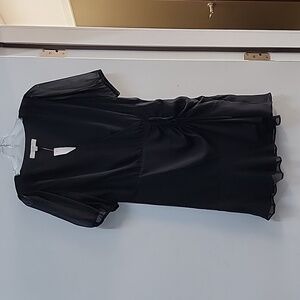 Ann Taylor Loft black polyester dress